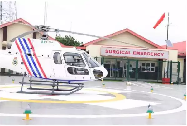 PHOTONEWS: Lagos Government commissions first Medical Helicopter emergency service in Nigeria